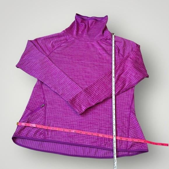 Champion Womens XL Plum Purple Textured Cowl Neck Running Jacket W/ Pocket Used - Picture 3 of 8